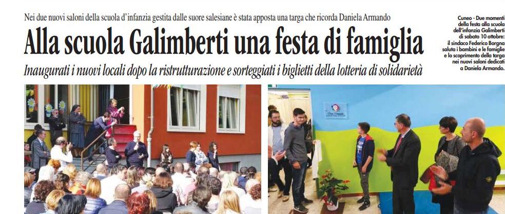 FESTA PER L’INAUGURAZIONE DELLA SCUOLA DELL’INFANZIA A CUNEO