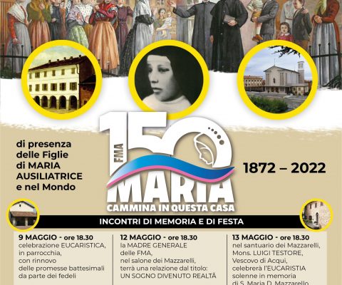 FESTA DI MADRE MAZZARELLO – FESTEGGIAMENTI NEL 150° DI FONDAZIONE A MORNESE