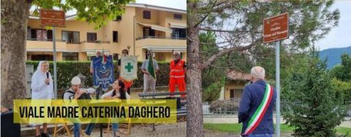 CUMIANA: INTITOLATO UN VIALE A MADRE DAGHERO